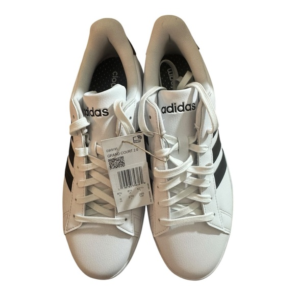 adidas Cloudfoam White and Black Sneakers - Picture 8 of 10